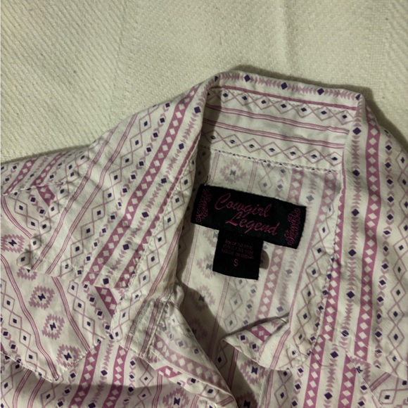 Pink Aztec button up - Picture 2 of 5